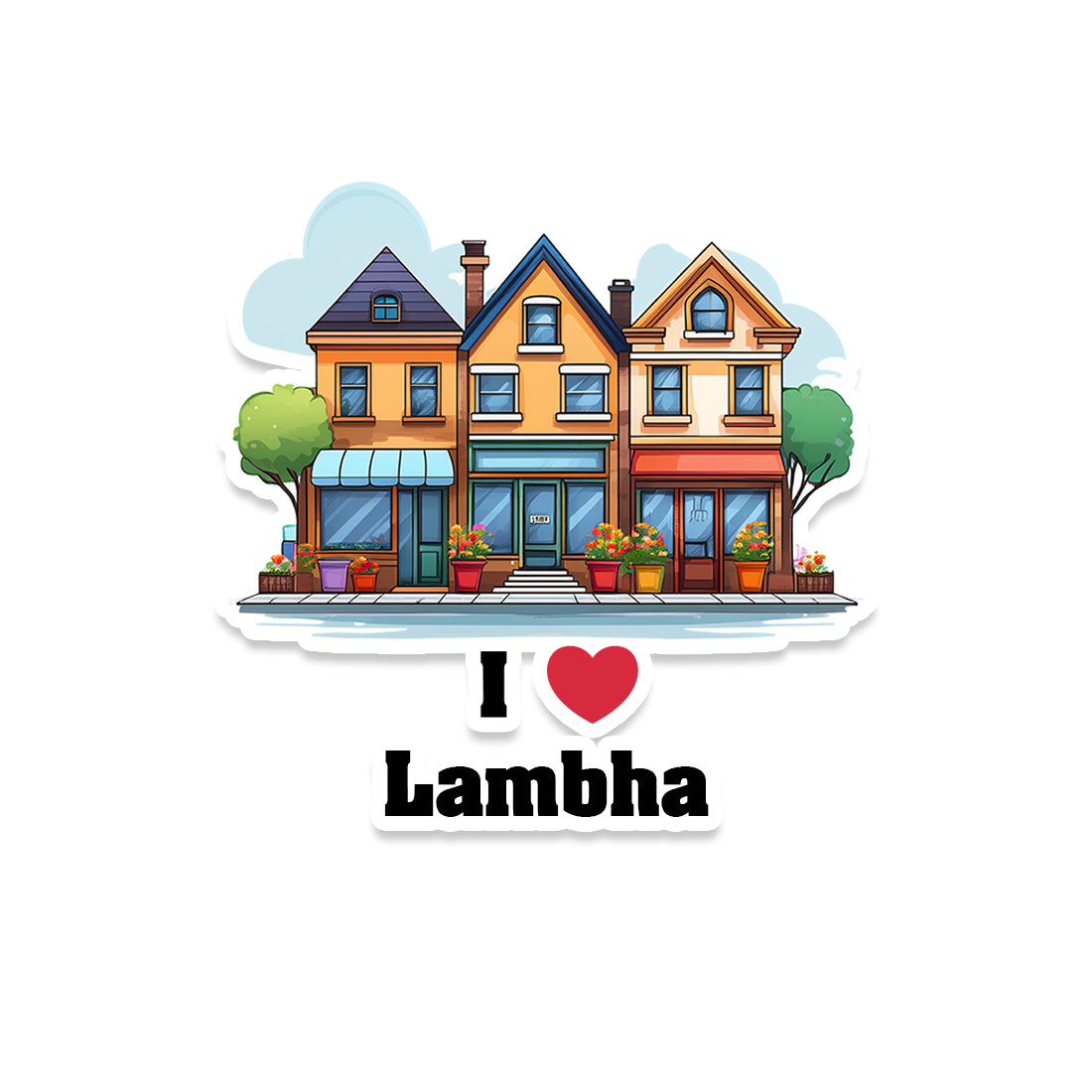 Lambha Sticker