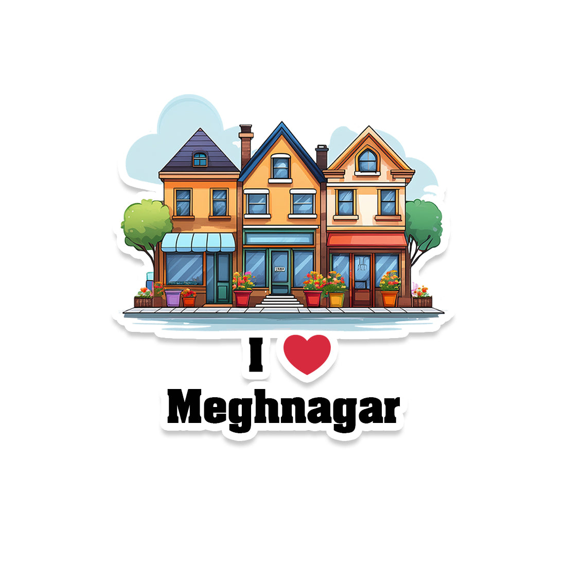 Meghnagar Sticker