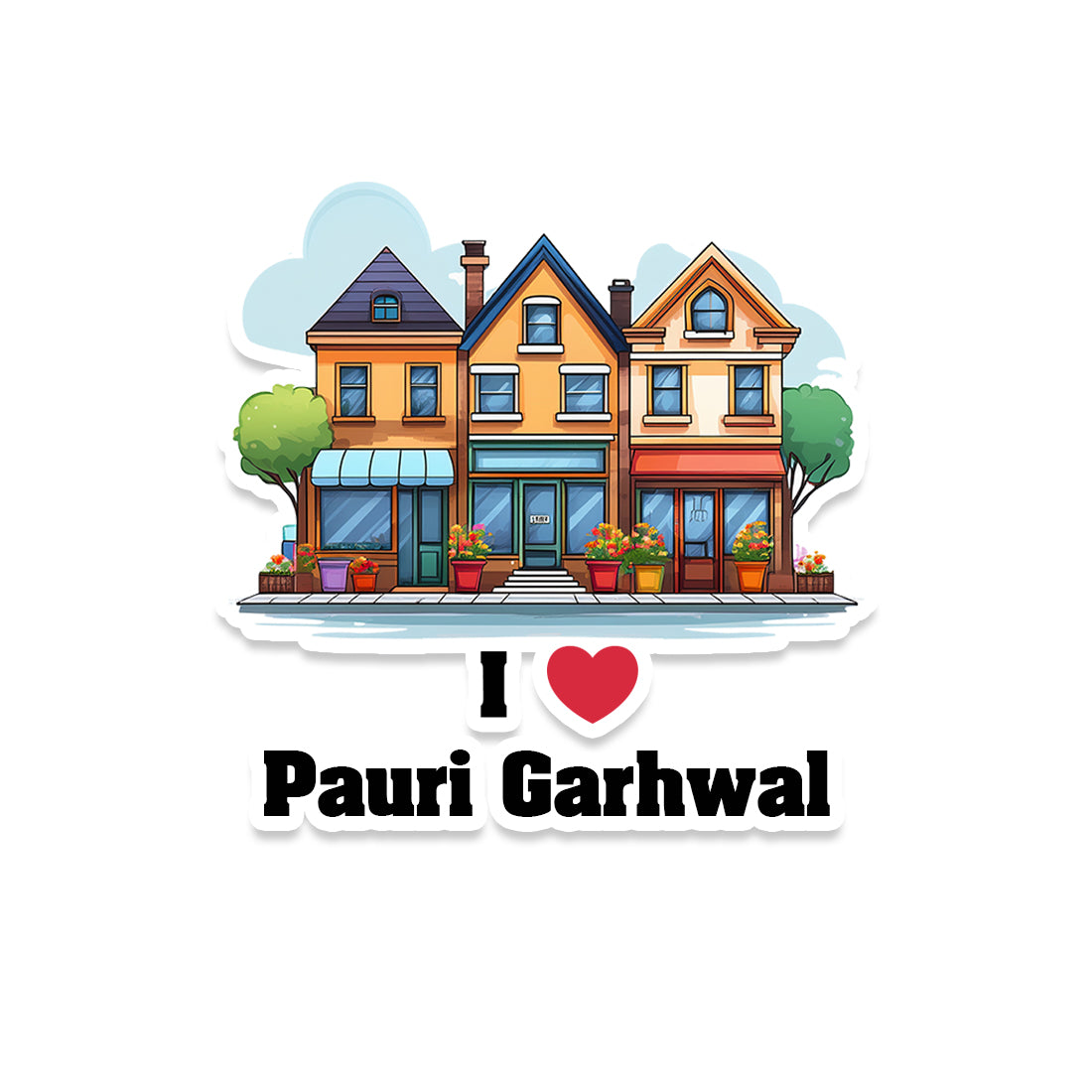 Pauri Garhwal Sticker