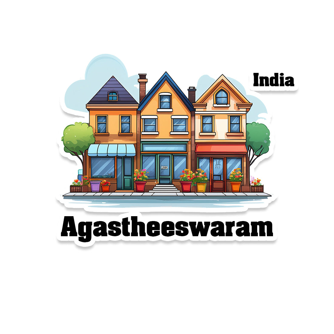 Agastheeswaram Sticker