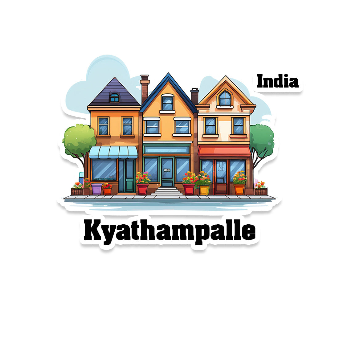 Kyathampalle Sticker