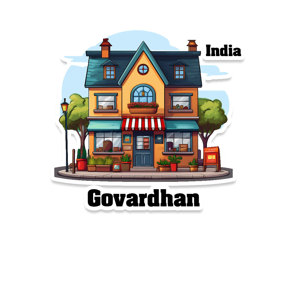 Govardhan Sticker