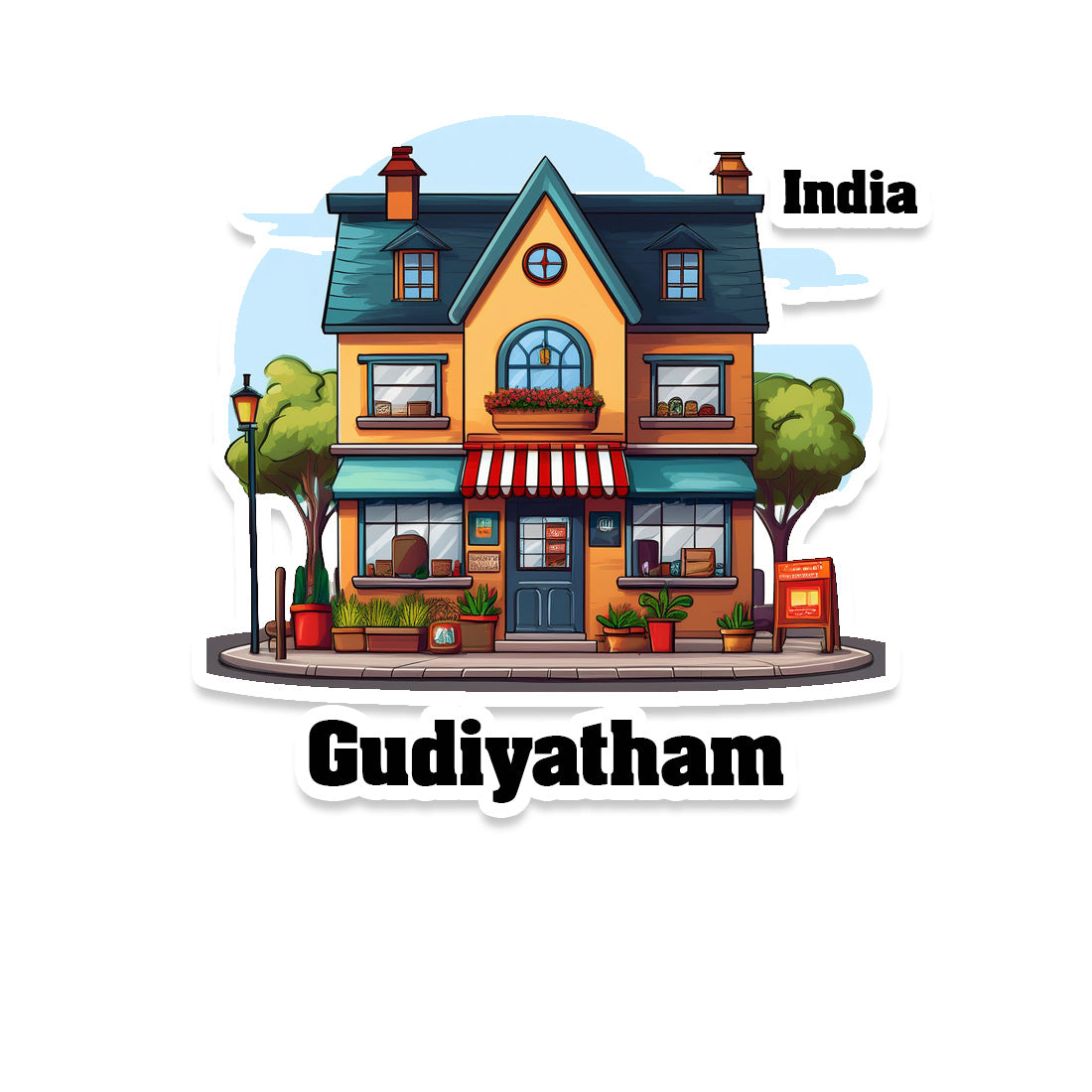 Gudiyatham Sticker