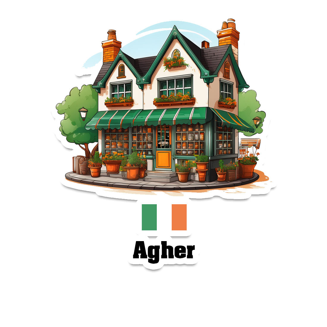 Agher Sticker