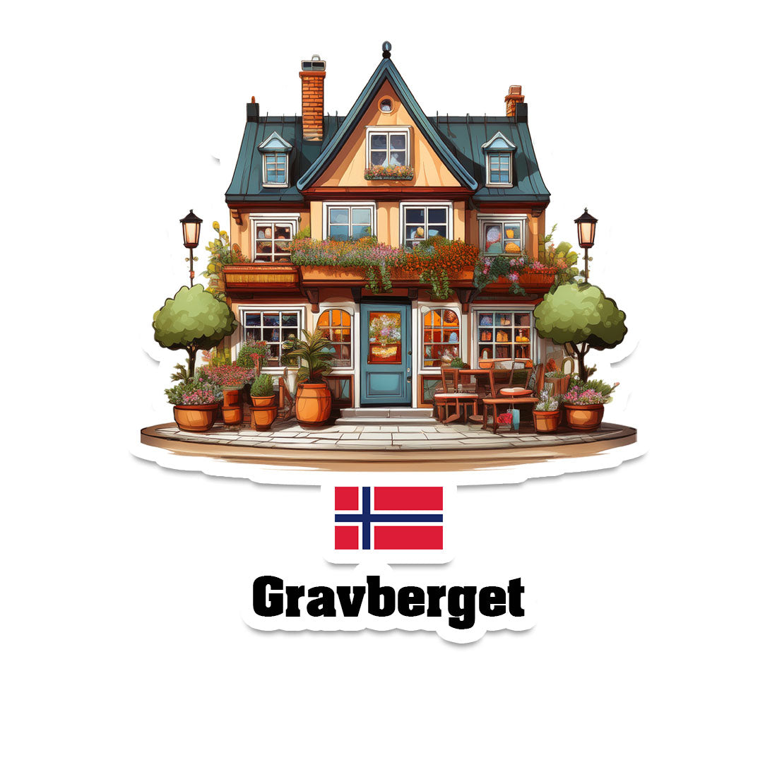 Gravberget Sticker