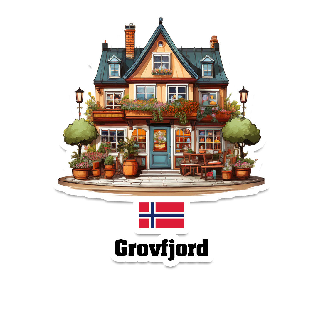 Grovfjord Sticker