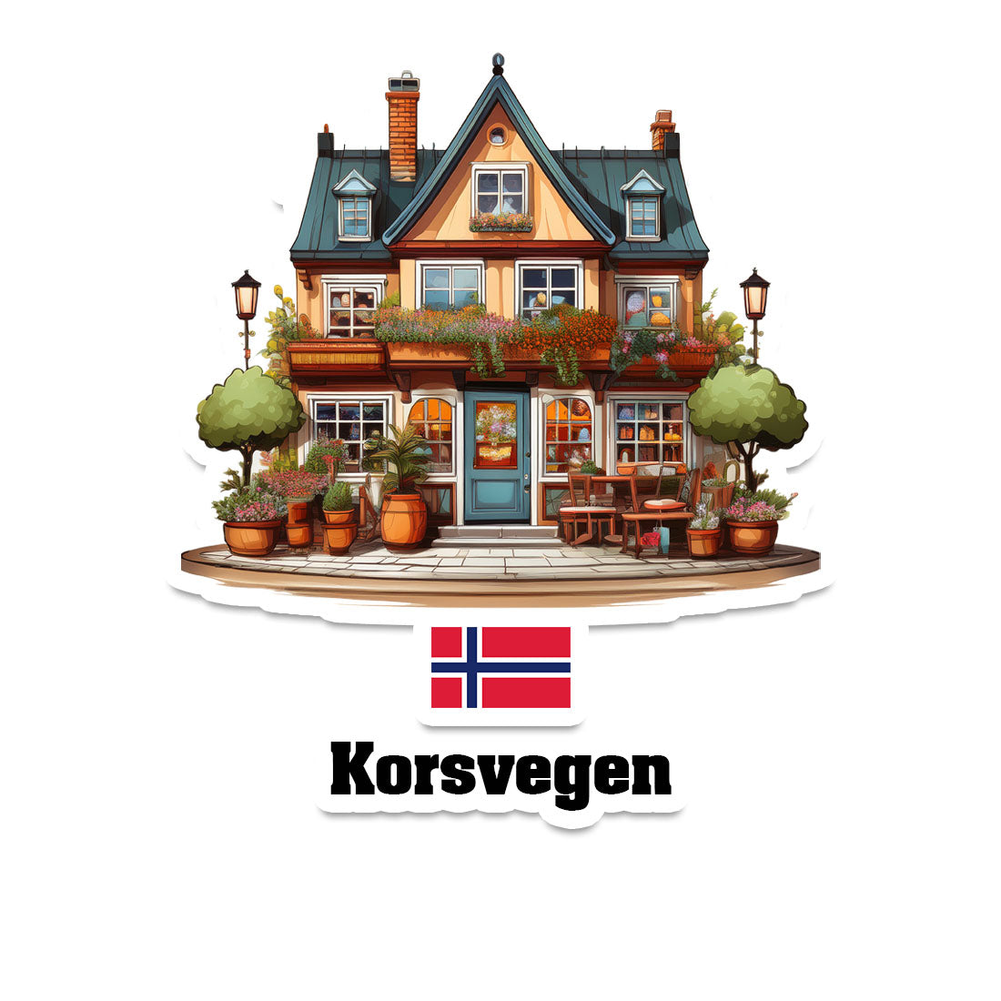 Korsvegen Sticker