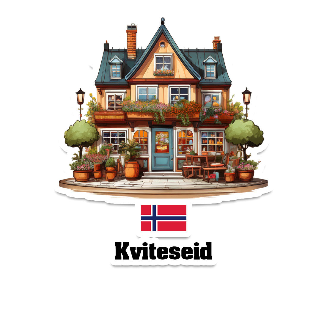 Kviteseid Sticker