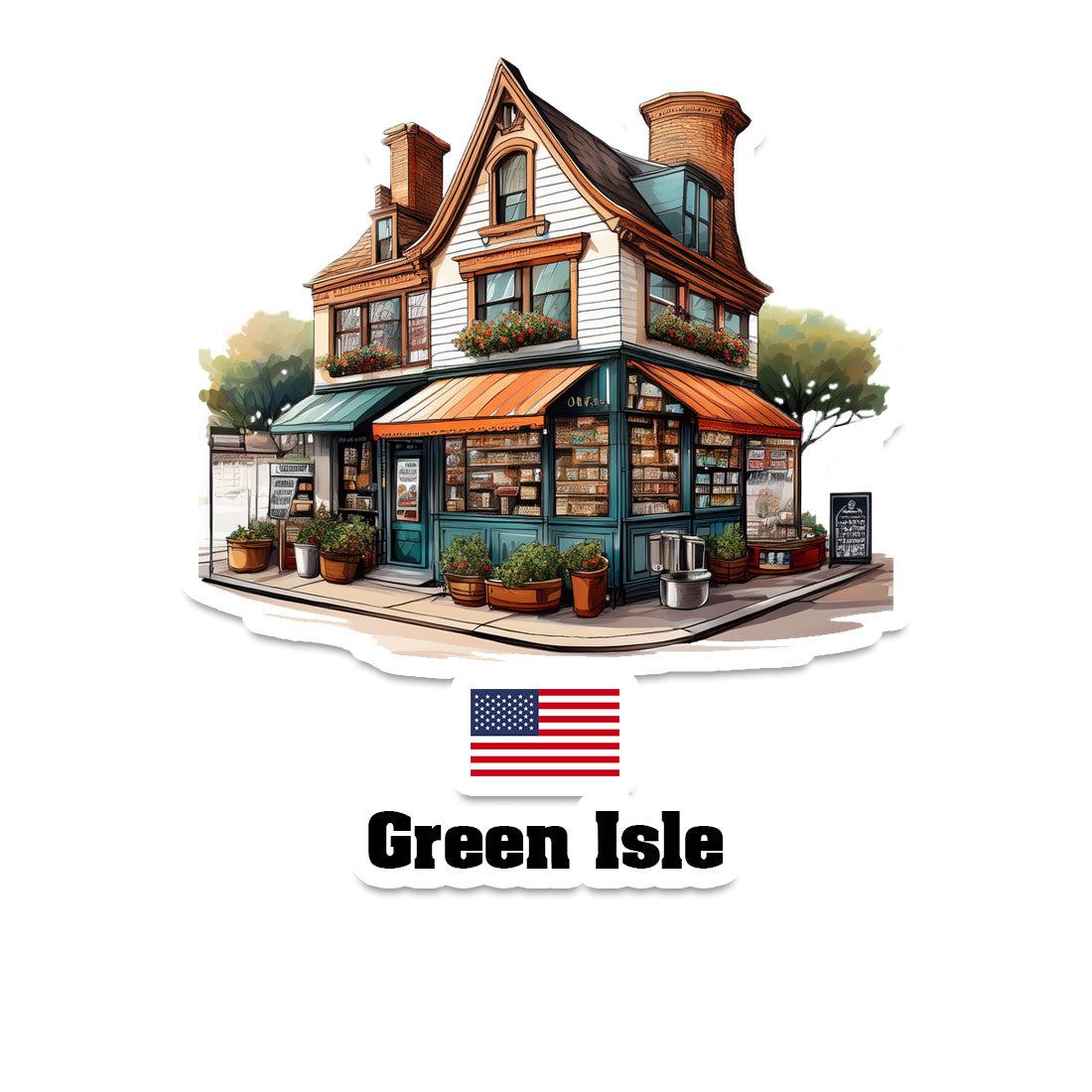 Green Isle Sticker