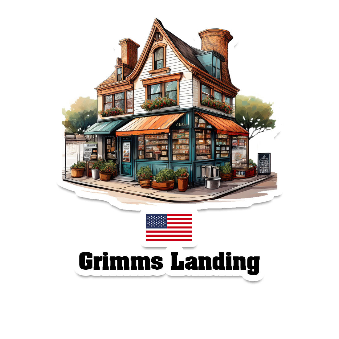 Grimms Landing Sticker