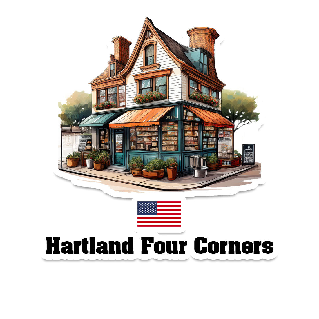 Hartland Four Corners Sticker