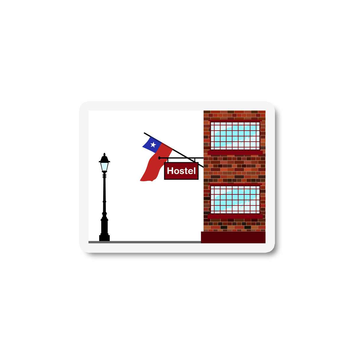 Chile Hostels Sticker