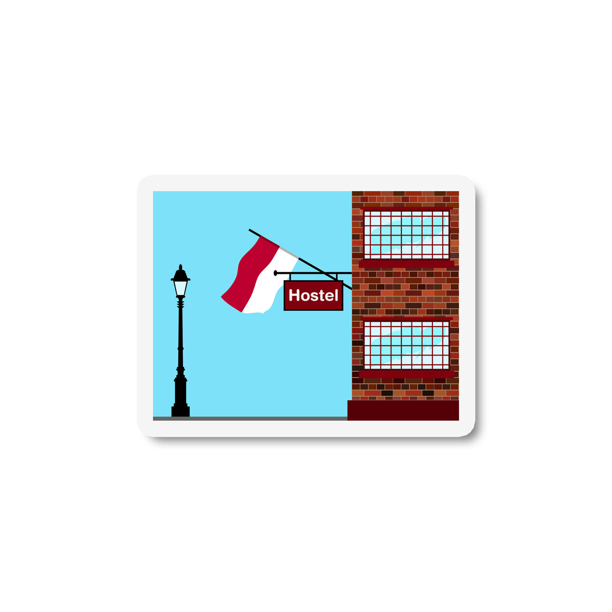 Indonesia Hostels Sticker