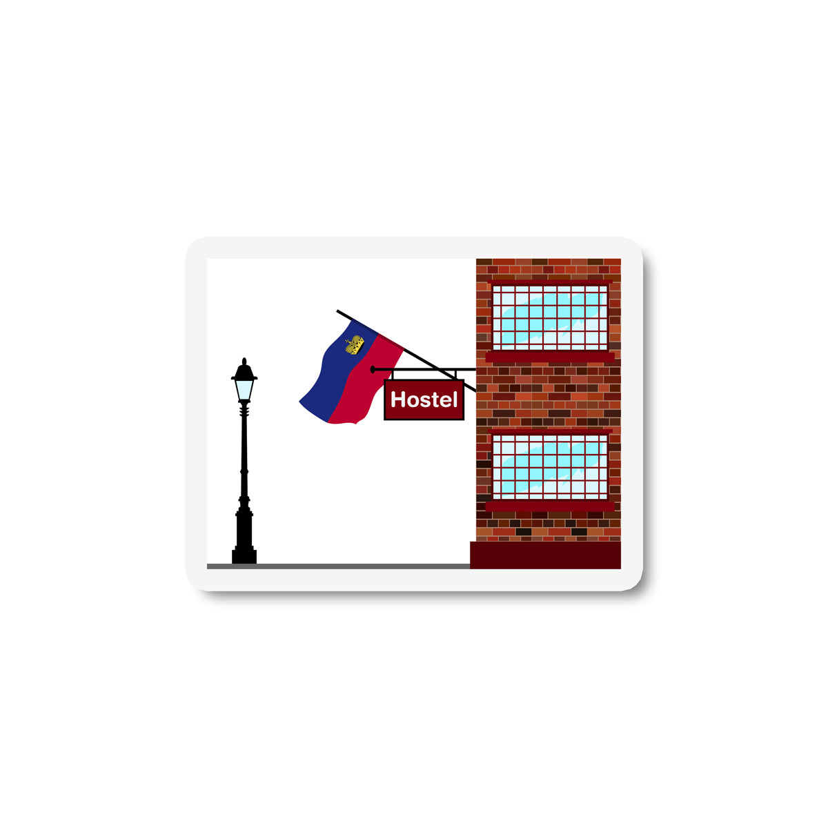Liechtenstein Hostels Sticker