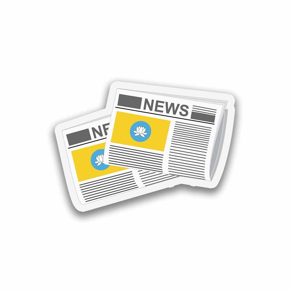 Kalmykia Newspapers Sticker