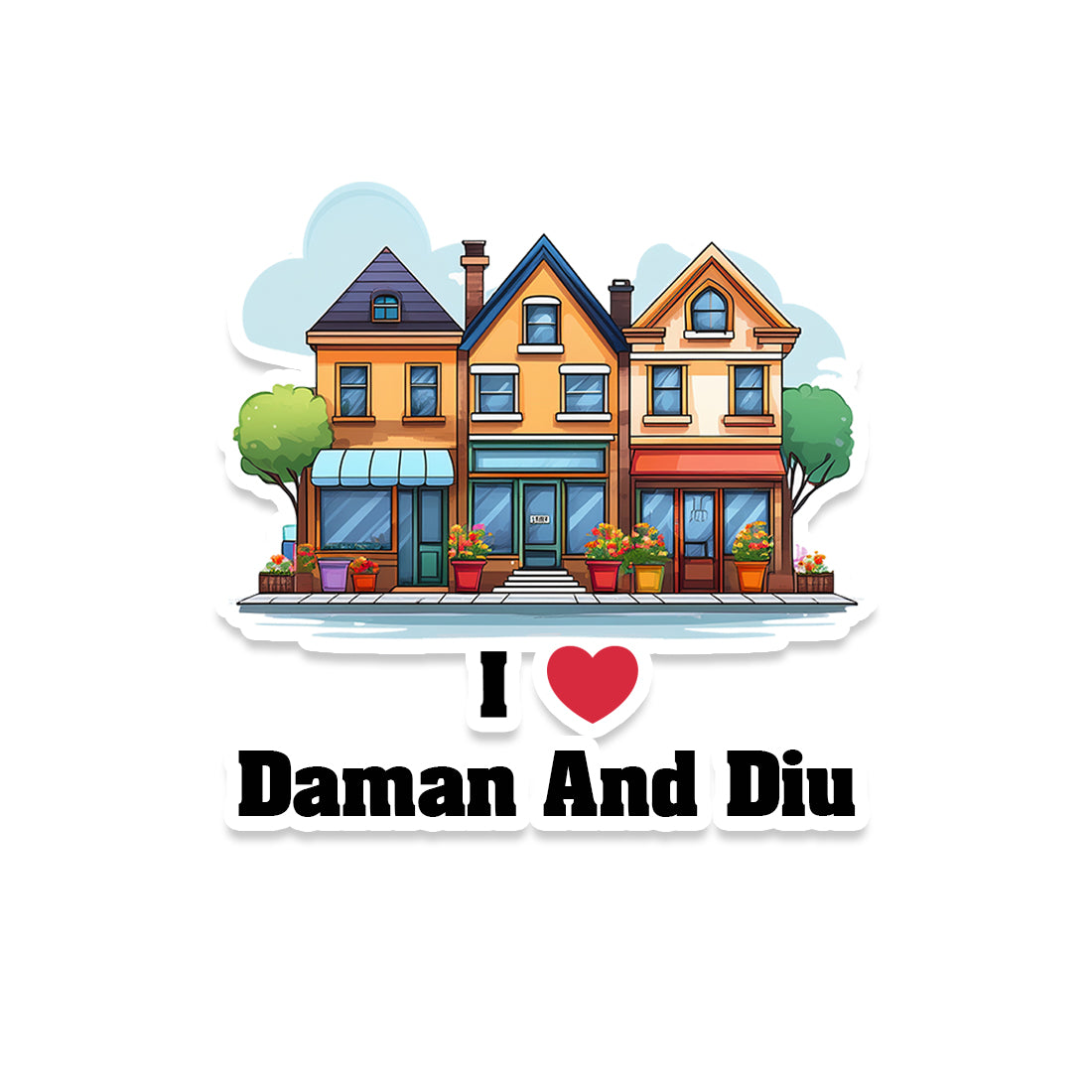 Daman And Diu Sticker