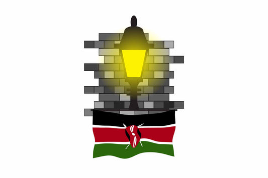 Kenya Street Lamp Bricks Sticker
