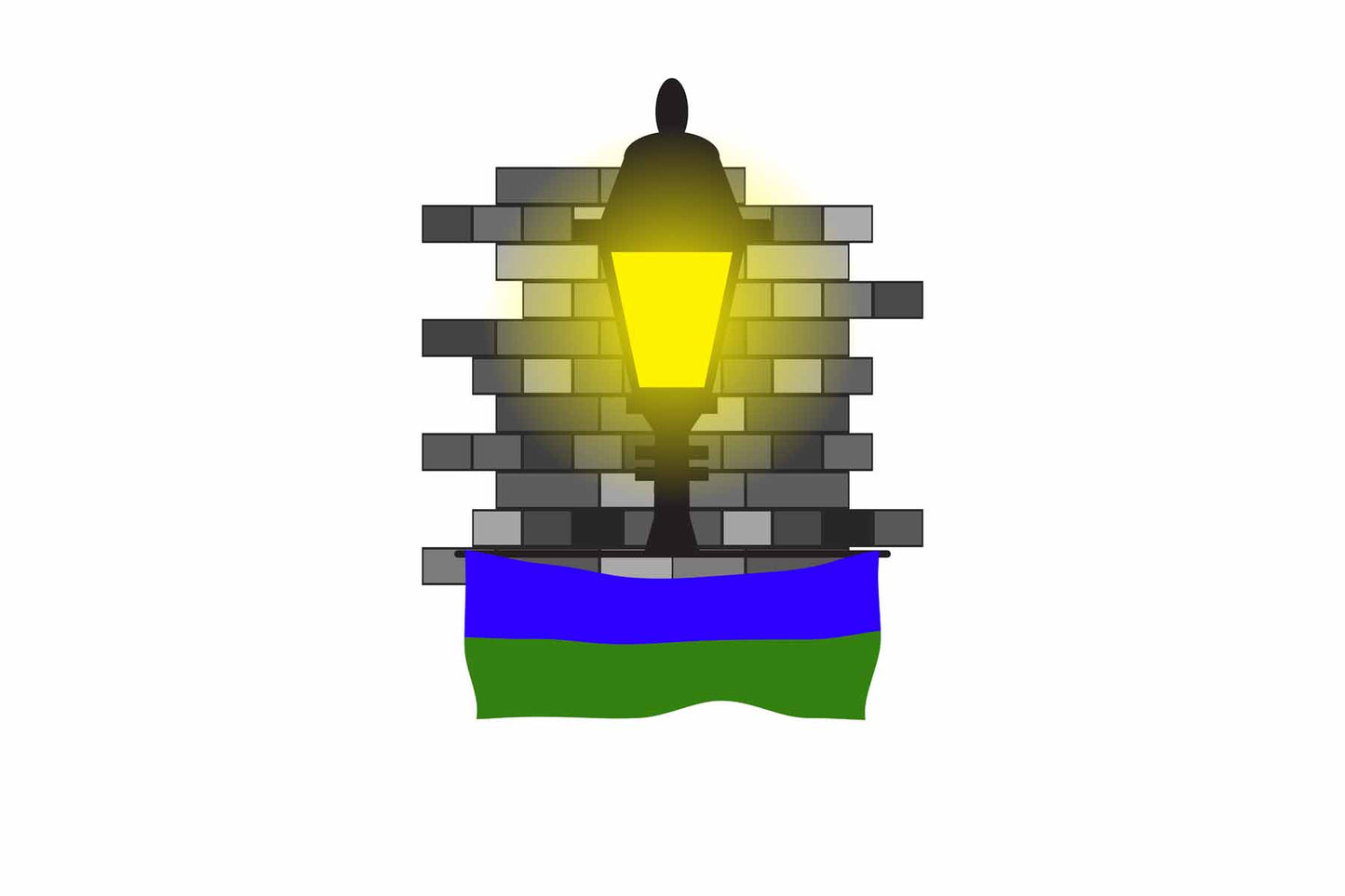 Komi Street Lamp Bricks Sticker