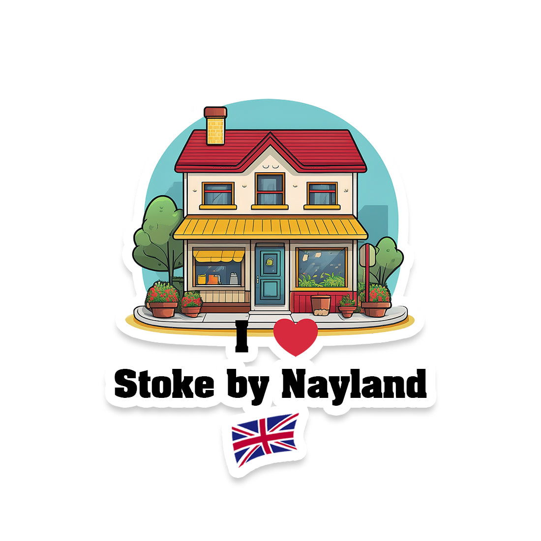 Stoke by Nayland Sticker