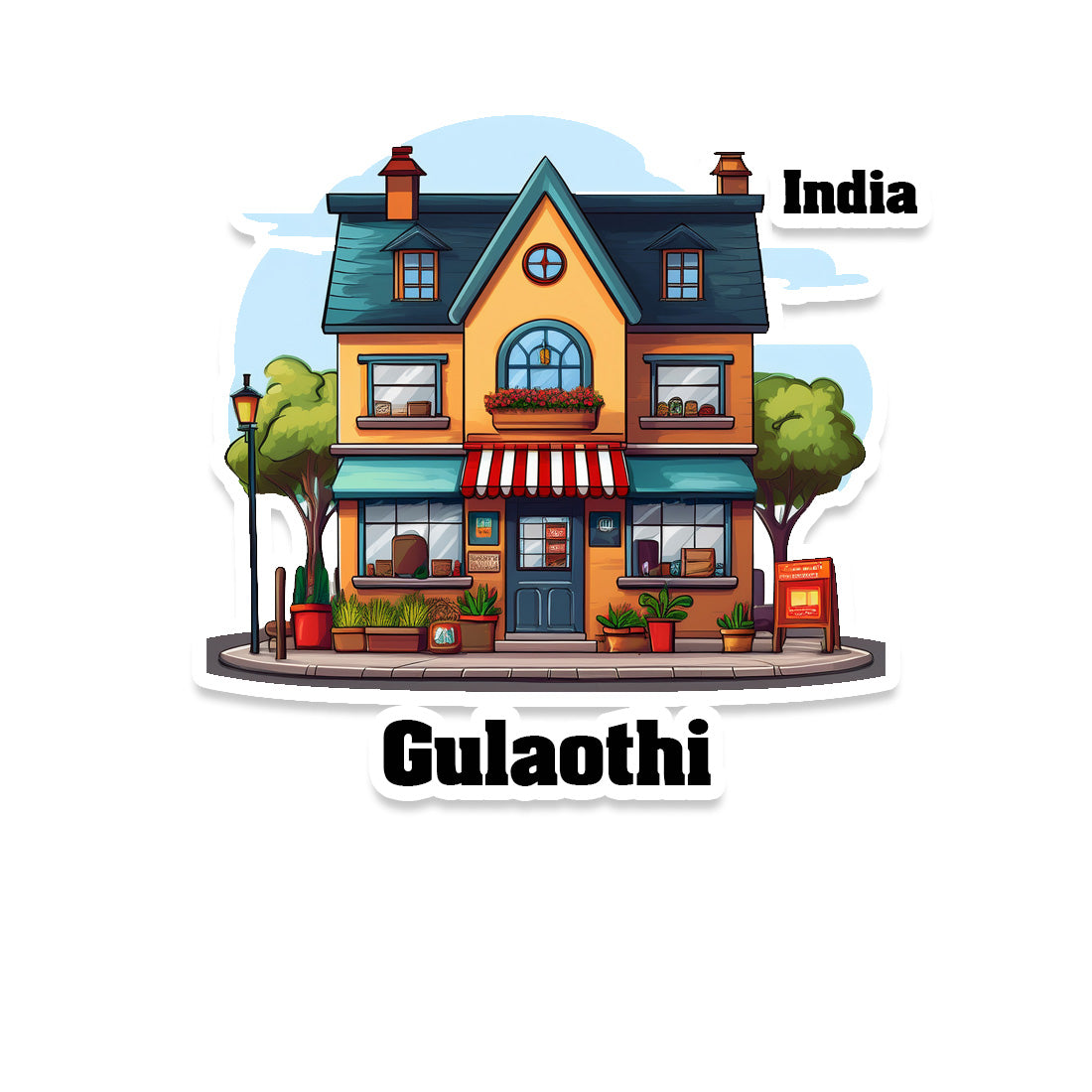 Gulaothi Sticker