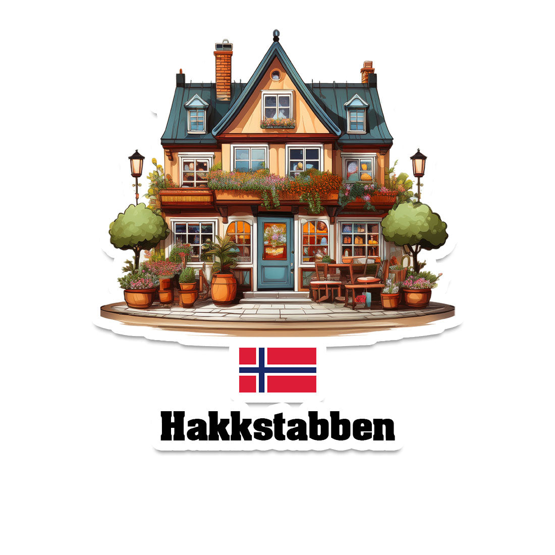 Hakkstabben Sticker