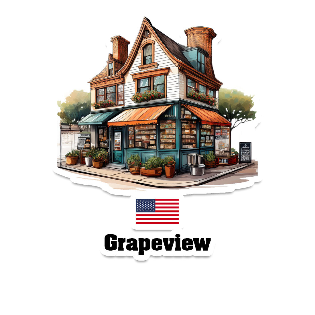 Grapeview Sticker