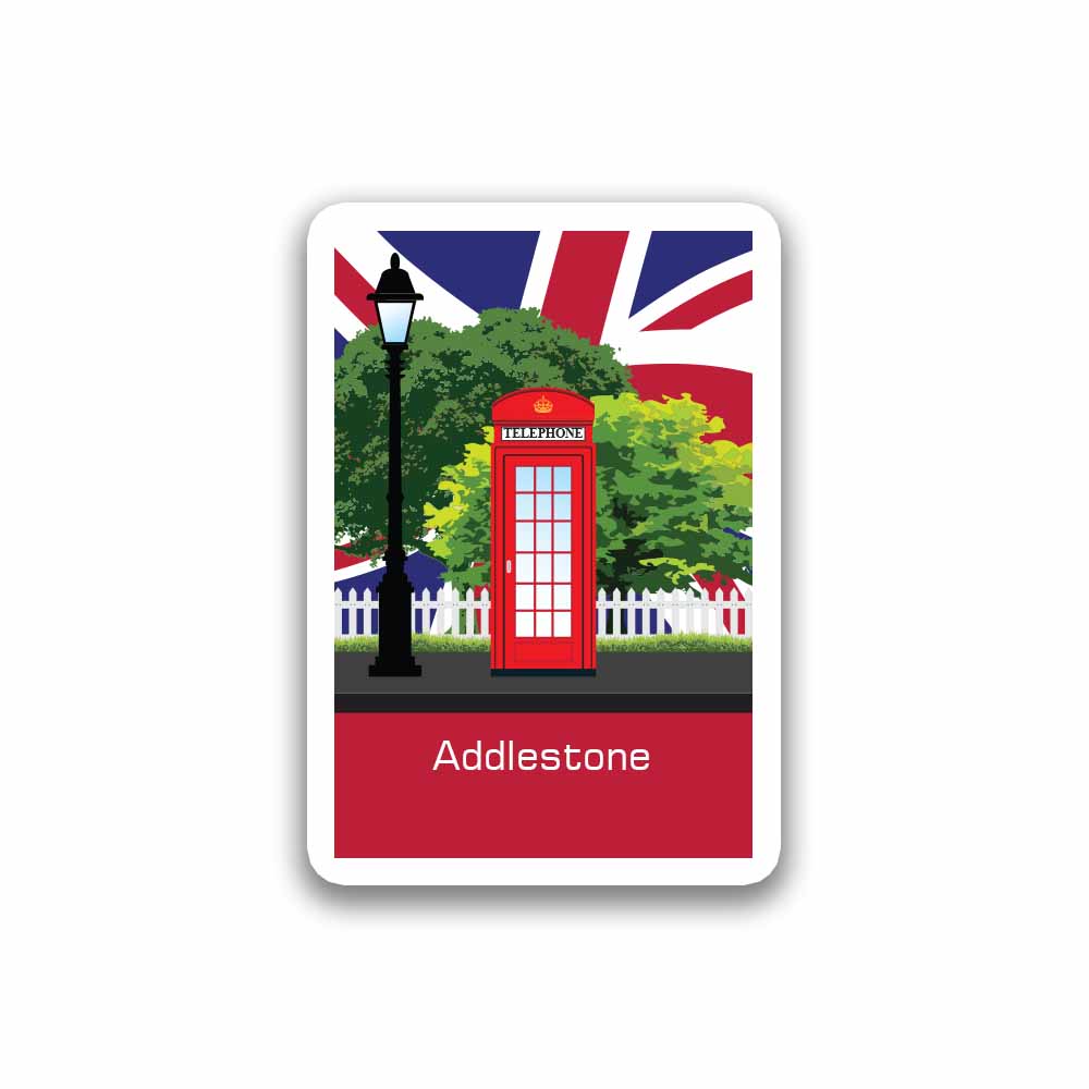 Addlestone Red Telephone Sticker