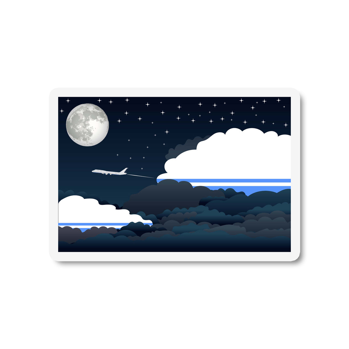 Altai Republic Flags Night Clouds Sticker