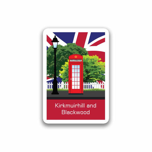 Kirkmuirhill and Blackwood Red Telephone Sticker