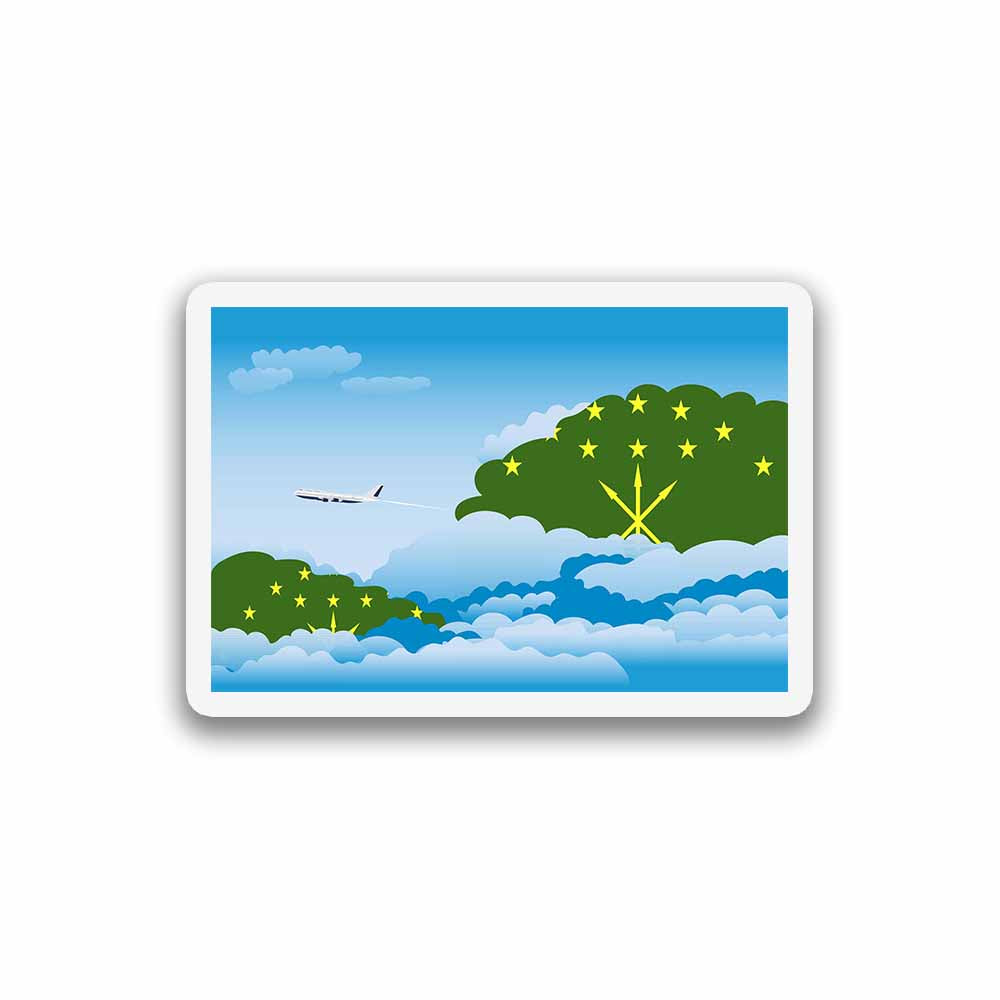 Adygea Day Clouds Sticker