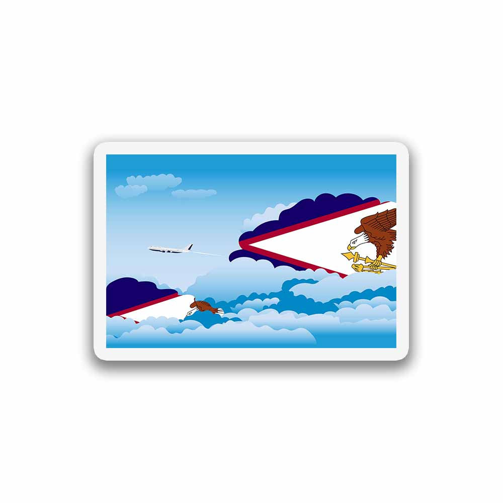 American Samoa Day Clouds Sticker