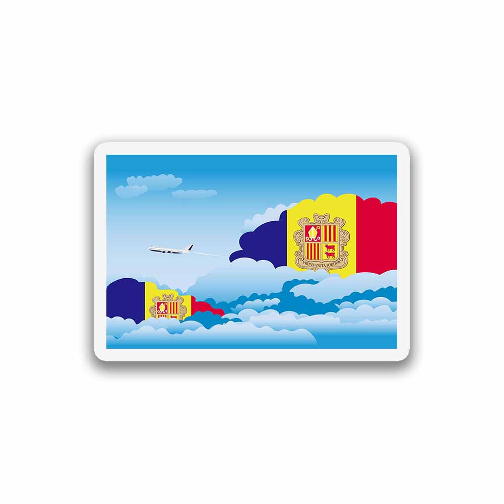 Andorra Day Clouds Sticker