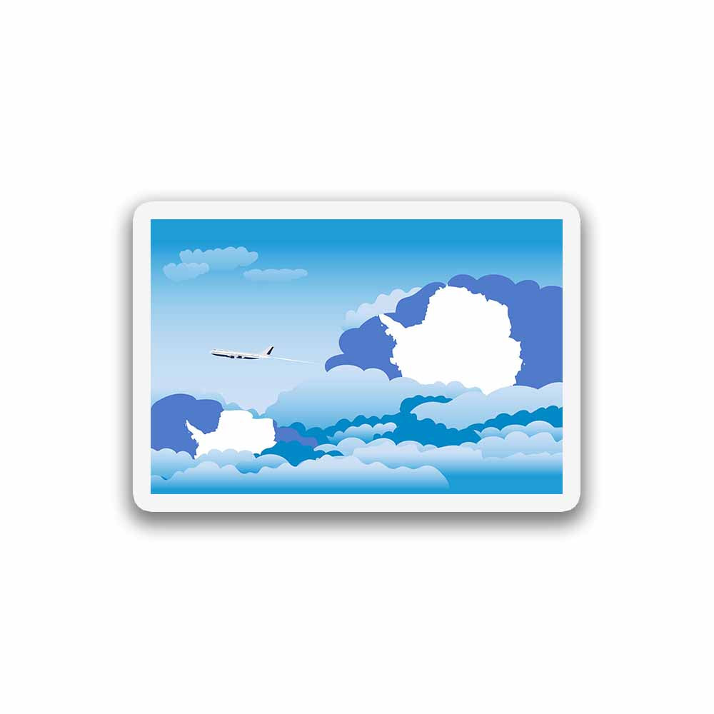 Antarctica Day Clouds Sticker