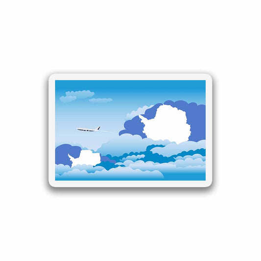 Antarctica Day Clouds Sticker