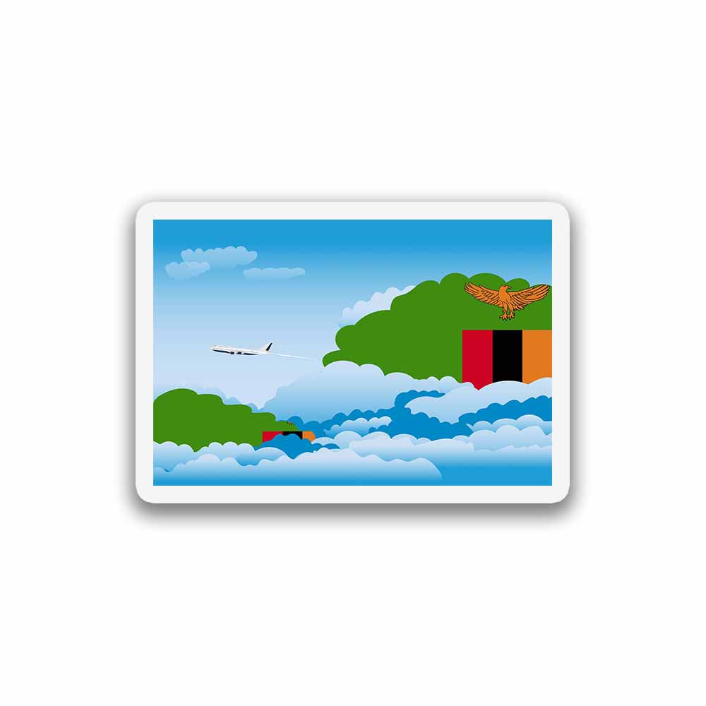 Zambia Day Clouds Sticker