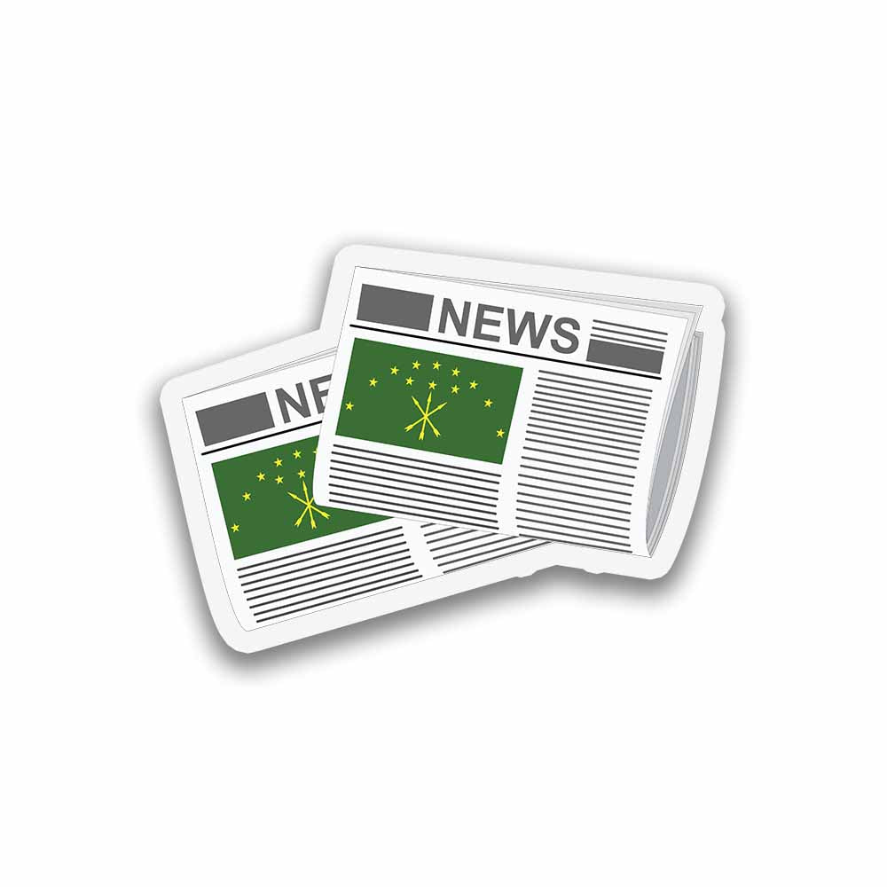 Adygea Newspapers Sticker