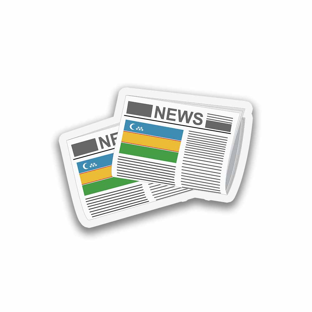 Karakalpakstan Newspapers Sticker