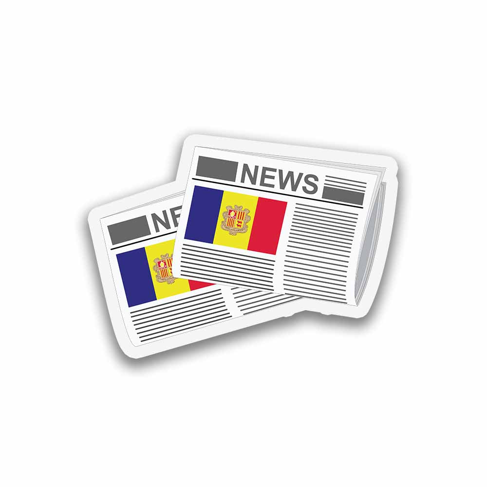 Andorra Newspapers Sticker