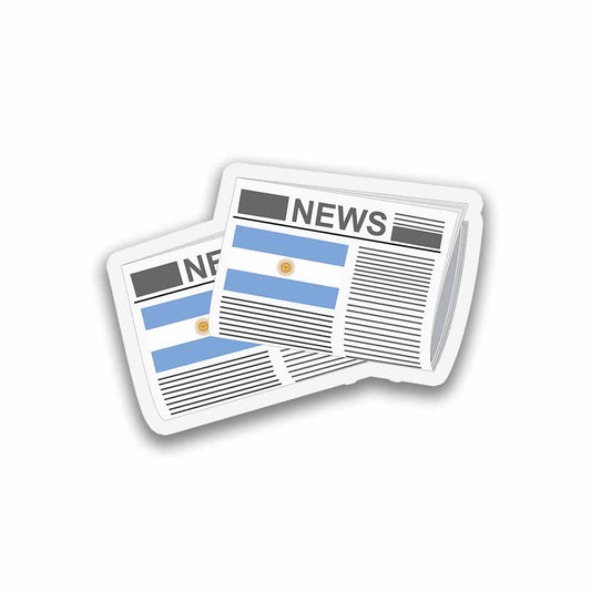 Argentina Newspapers Sticker